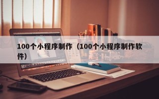 黔南100个小程序制作（100个小程序制作软件）